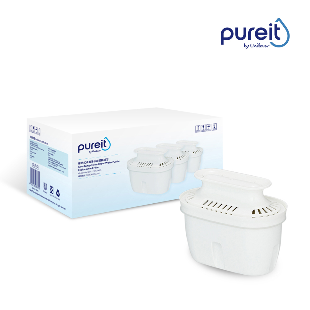 Unilever聯合利華 Pureit 瞬熱濾淨飲水機CC3010濾芯3入組(FCX30CG)