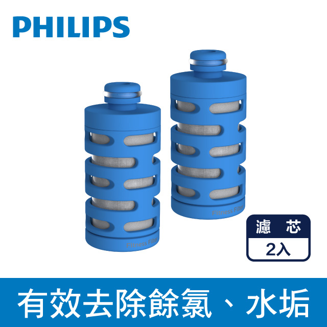 PHILIPS飛利浦 AWP286 微濾隨身濾水壺濾芯(單入) 超值2入組