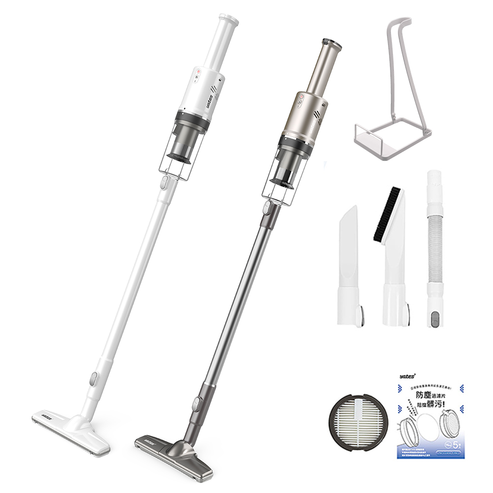 YATES 亞堤斯 全配版｜台製CV-X1二代 發明專利 智慧氣旋無線吸塵器 手持式吸塵器 可拆卸電池 超強吸力