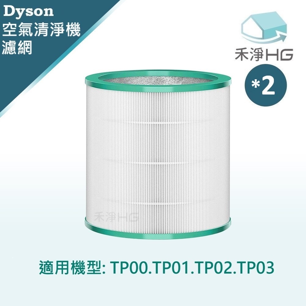 【禾淨家用HG】Dyson 適用TP00 TP01 TP02 TP03 副廠空氣清淨機配件 濾芯(1入/組*2)