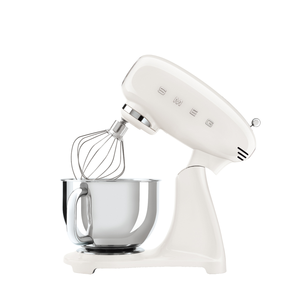 SMEG 義大利復古美學全彩攪拌機-珍珠白