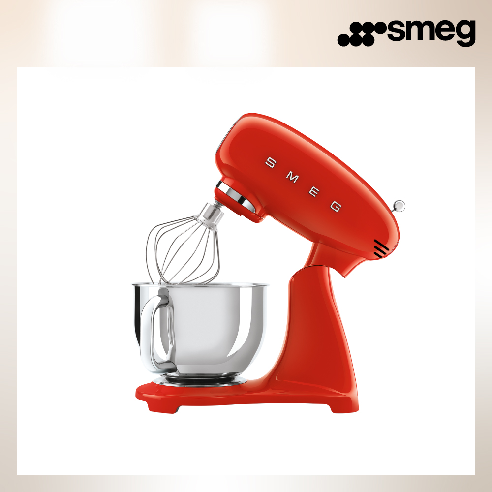 SMEG 義大利復古美學全彩攪拌機-魅惑紅