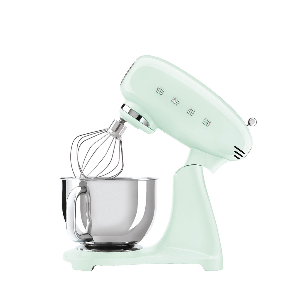 SMEG 義大利復古美學全彩攪拌機-粉綠色