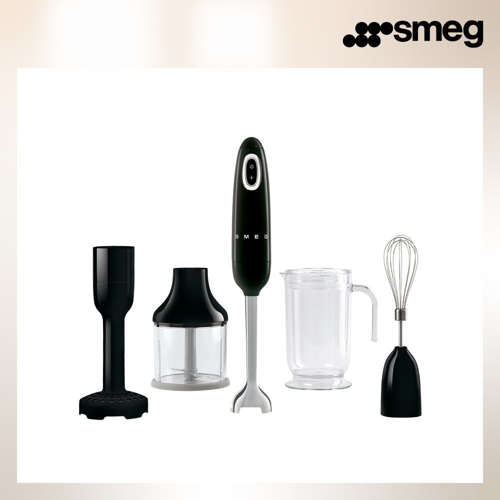 SMEG 義大利22段速手持料理棒-耀岩黑