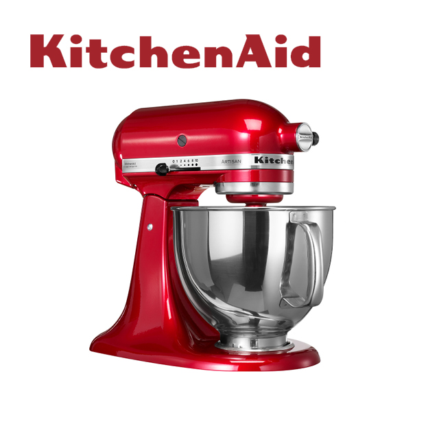 【KitchenAid】4.8公升/5Q桌上型抬頭式攪拌機-熱情紅