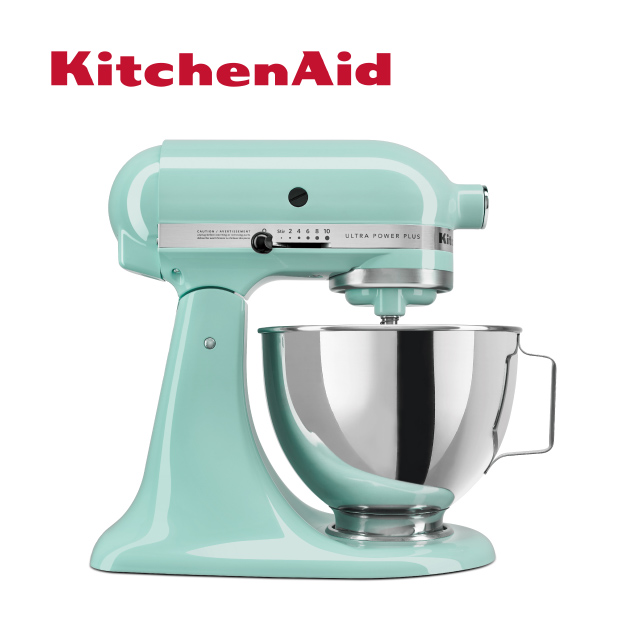 【KitchenAid】4.8公升/5Q桌上型抬頭式攪拌機-湖水藍