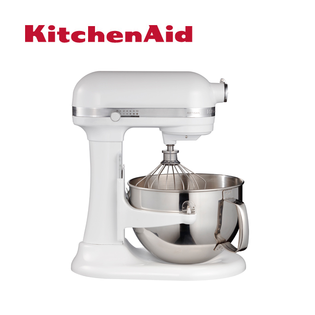 【KitchenAid】5.7公升/6Q桌上型升降式攪拌機-牛奶白