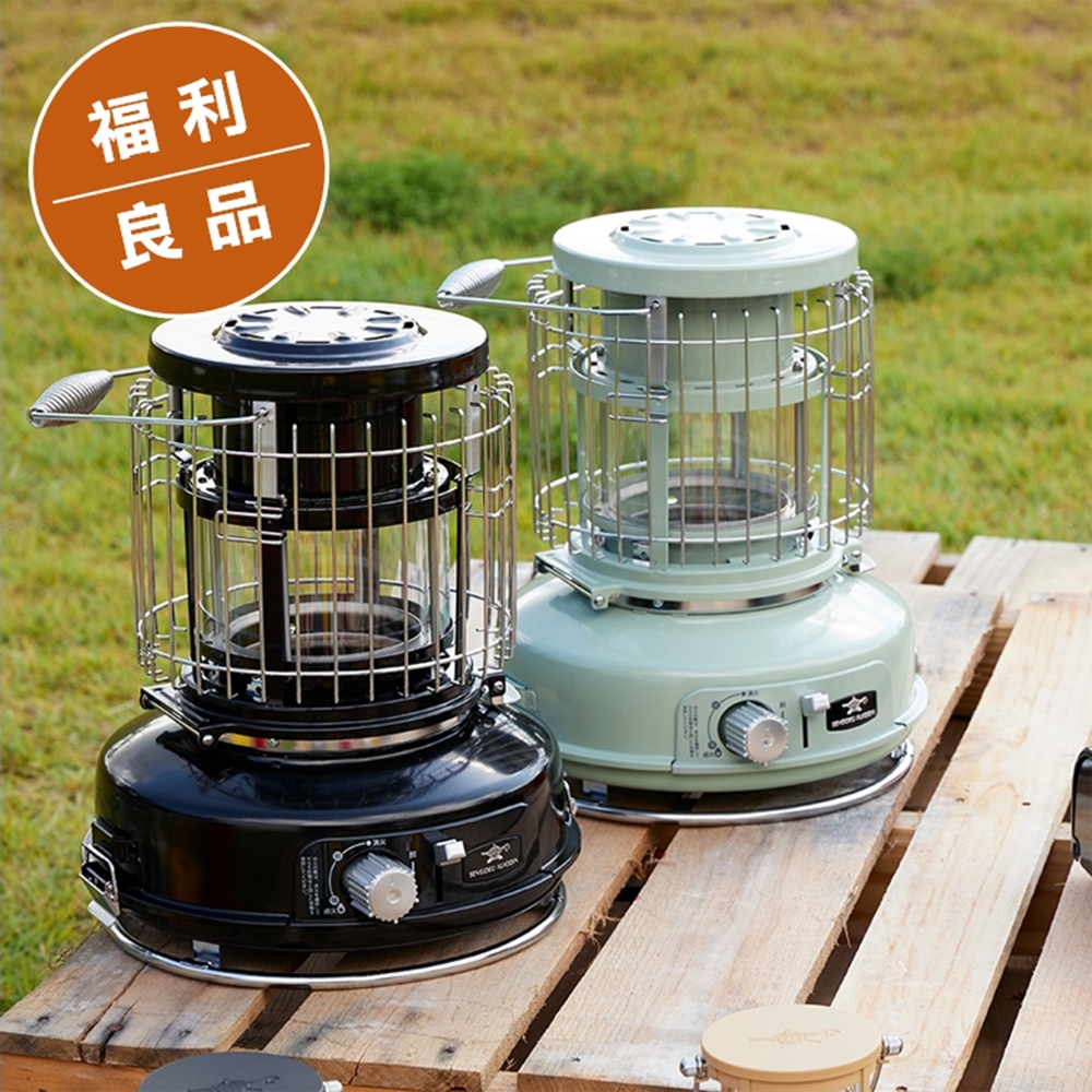 【福利品】日本千石阿拉丁卡式瓦斯暖爐(玻璃觀賞版) | 露營界知名時尚潮流品 SAG-BF03B-僅箱損
