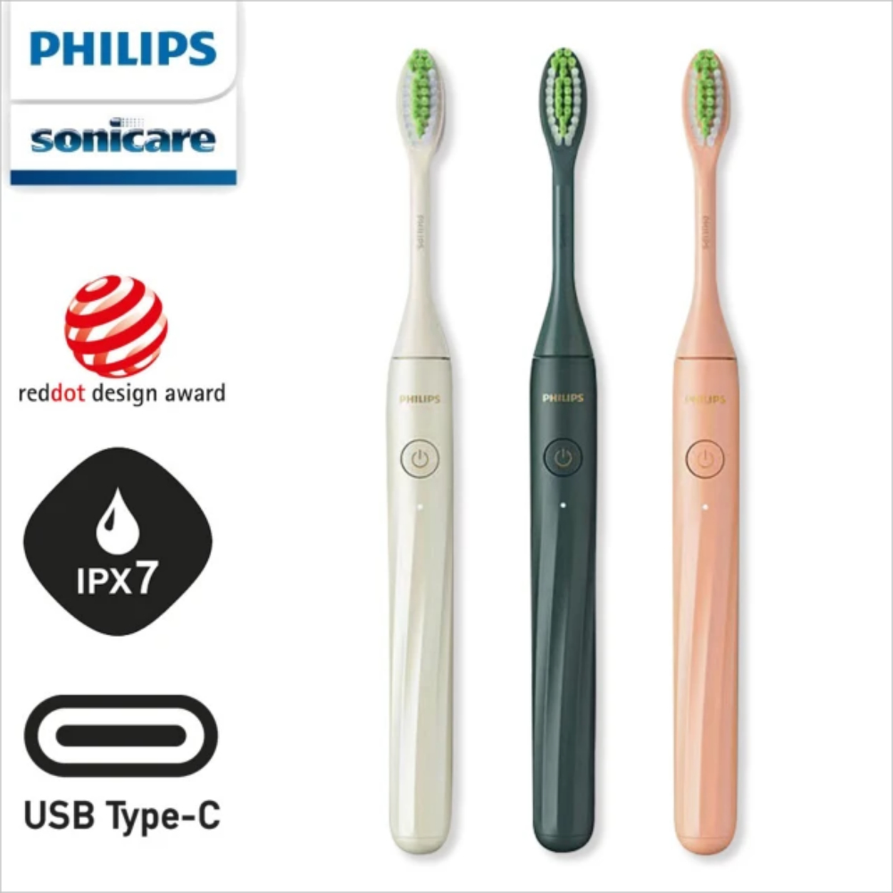 PHILIPS 飛利浦 One by Sonicare攜帶式旅行盒電動牙刷 HY1200 不挑色隨機出(全新品-外盒凹損)