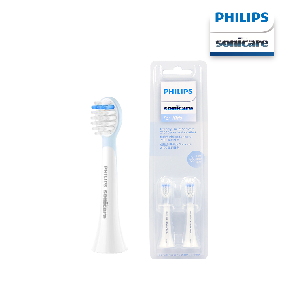 【PHILIPS飛利浦】莎莉兒童刷頭(藍色)2入組HX2032/02