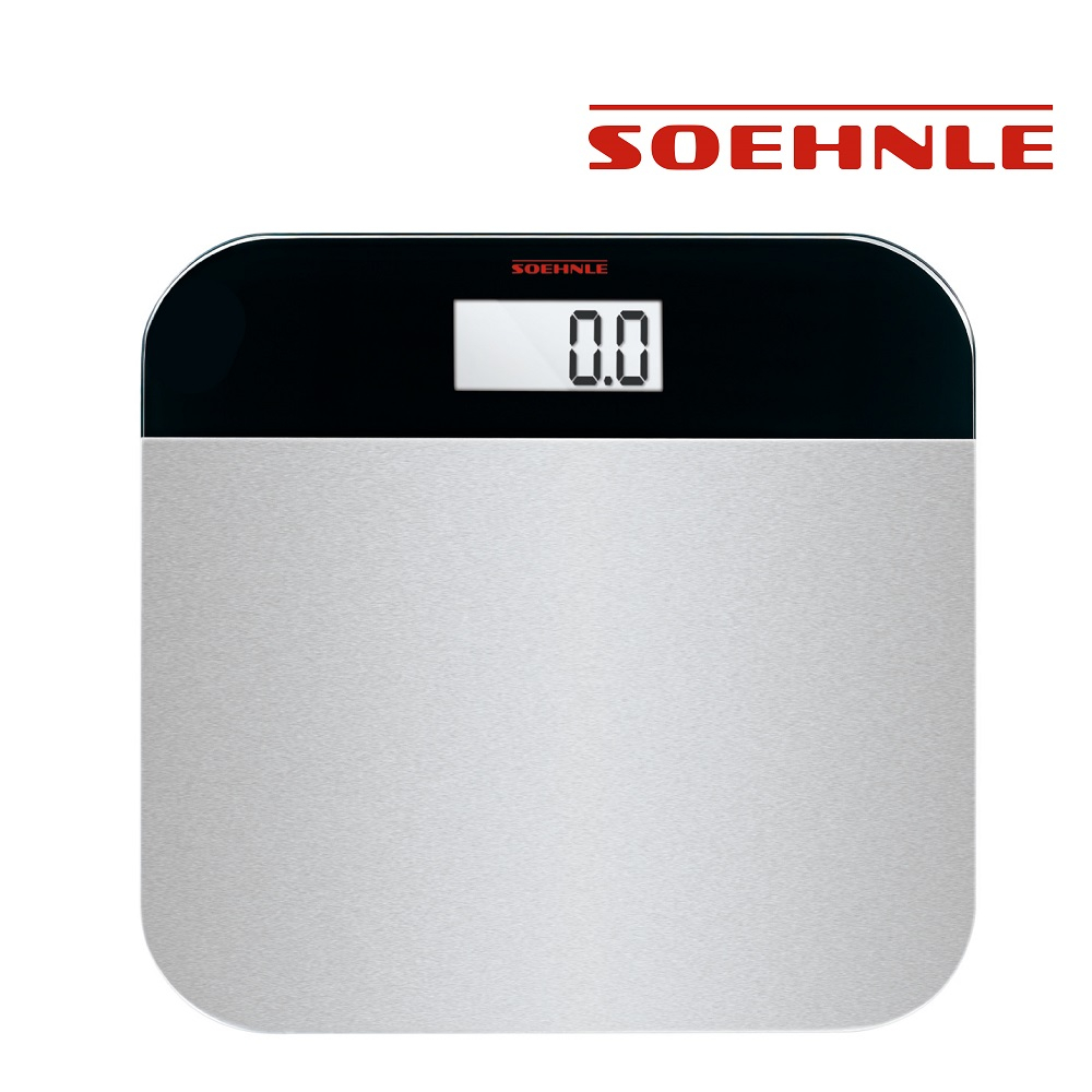 【Soehnle】黑色優雅電子體重計(地毯可用,LED顯示)