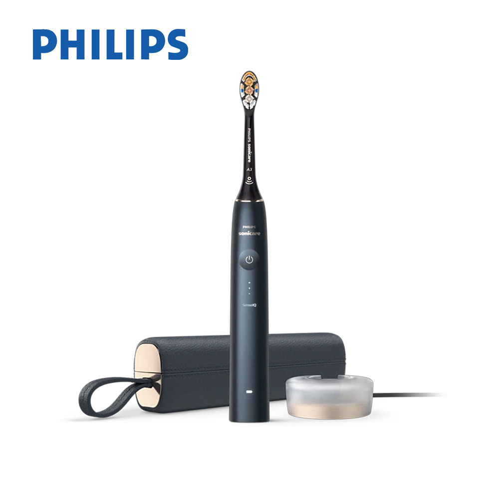 PHILIPS 飛利浦 Sonicare 頂級尊榮AI智能音波震動牙刷 HX9996/12(靜夜藍)