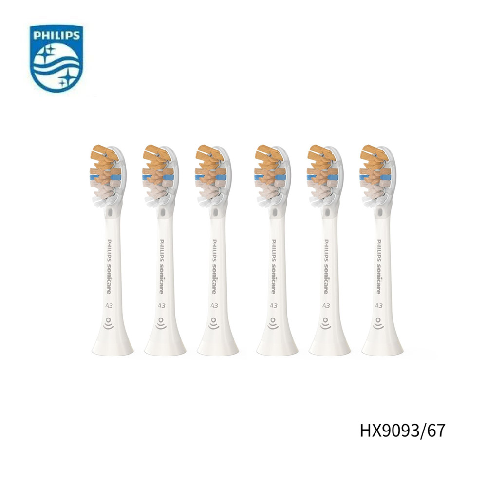PHILIPS 飛利浦 Sonicare 頂級多效合一刷頭 HX9093/67白 (6入)