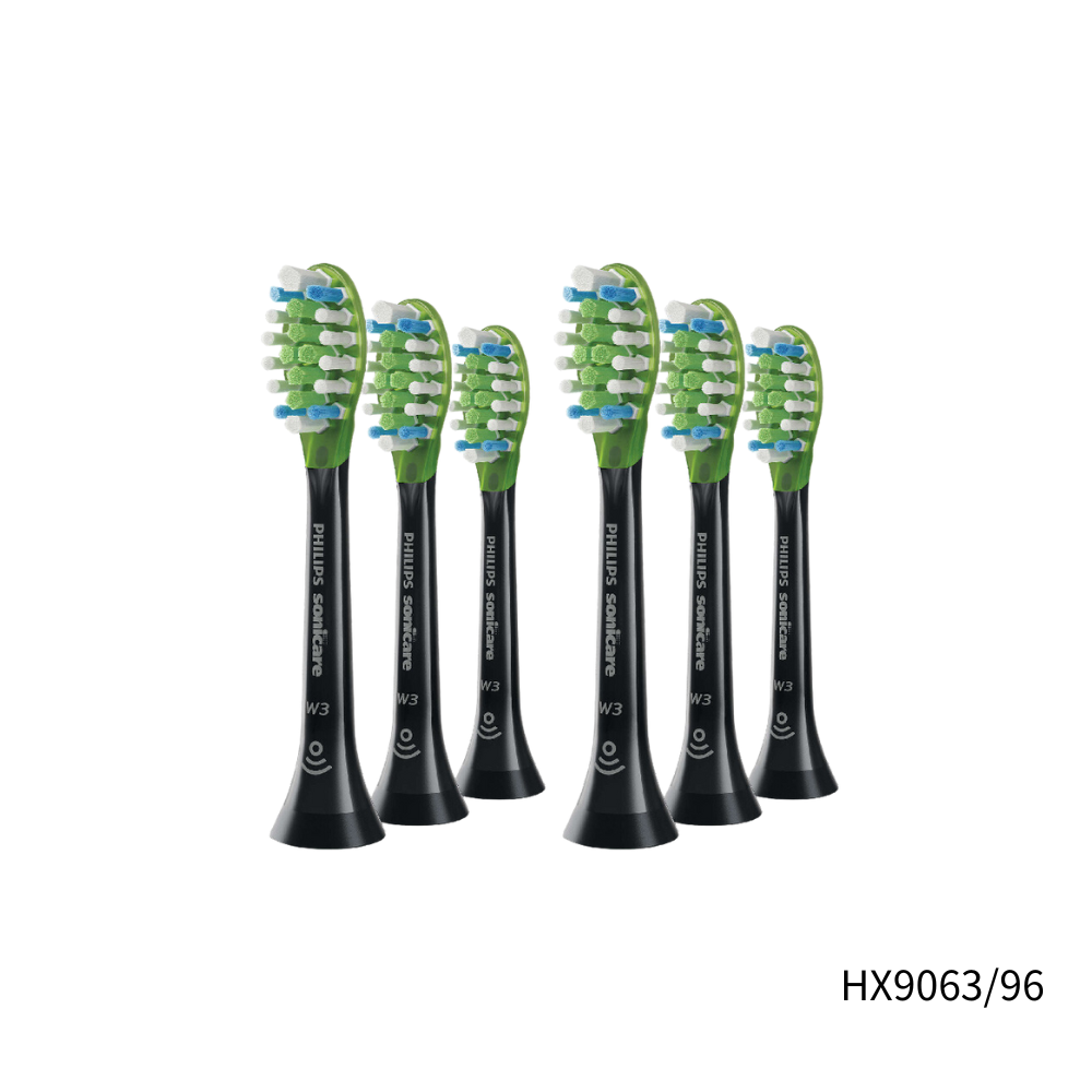 PHILIPS 飛利浦 Sonicare 智臻亮白刷頭 HX9063/96 黑 (6入)