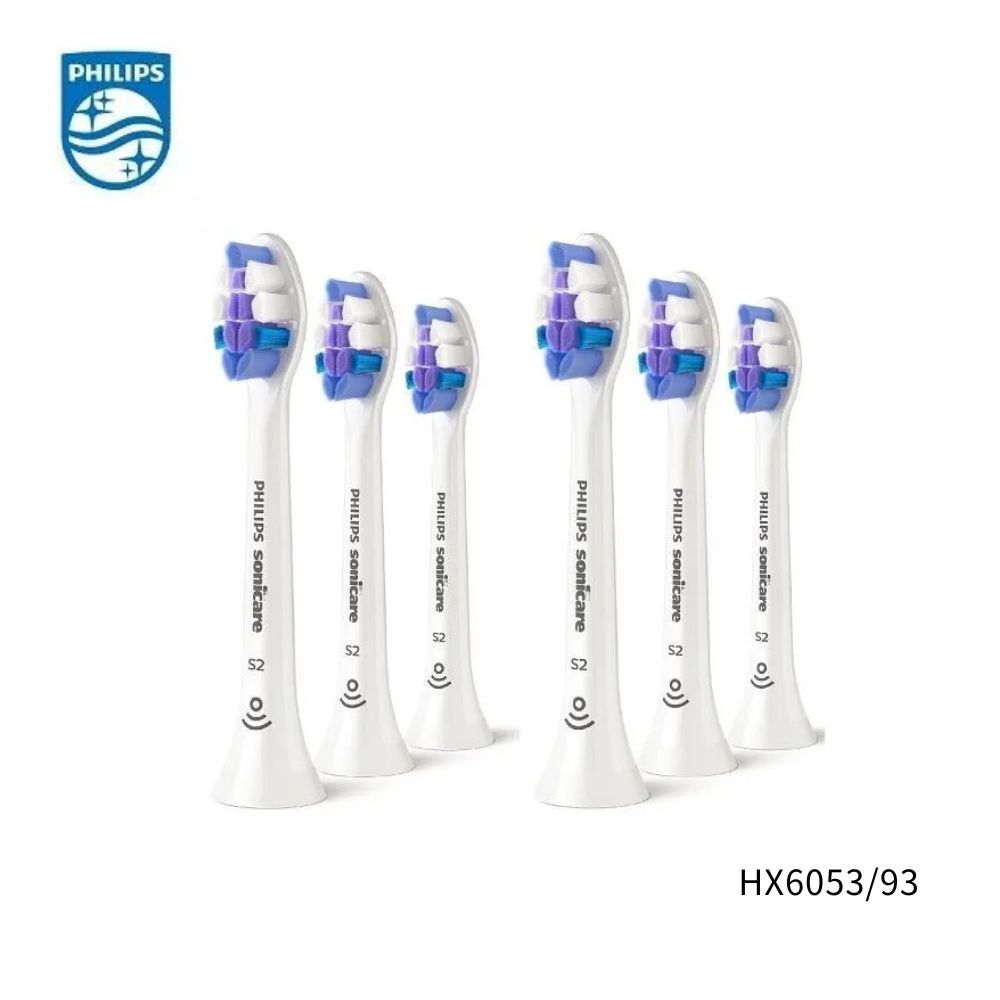 PHILIPS 飛利浦 Sonicare智能超細抗敏刷頭 HX6053/93 (6入)