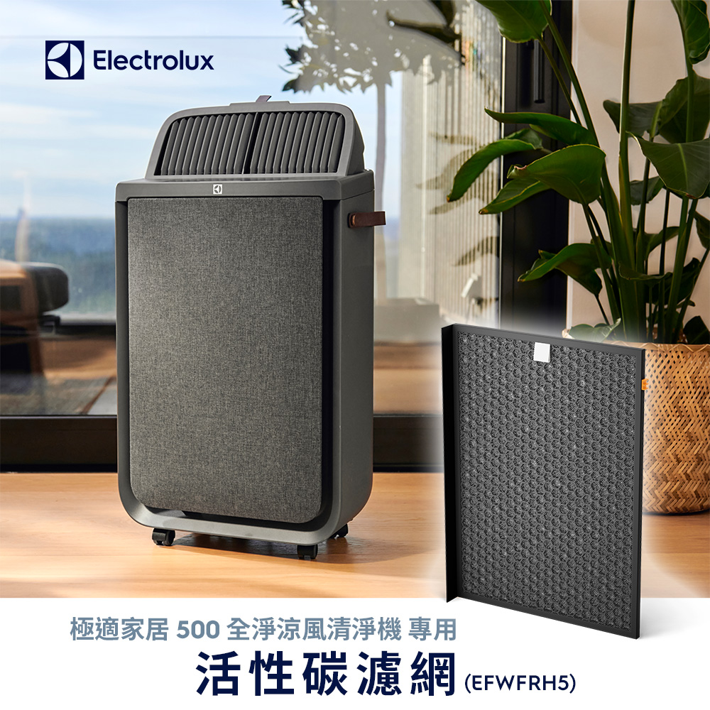 【Electrolux 伊萊克斯】極適家居500全淨涼風清淨機活性碳濾網(EFWFRH5)