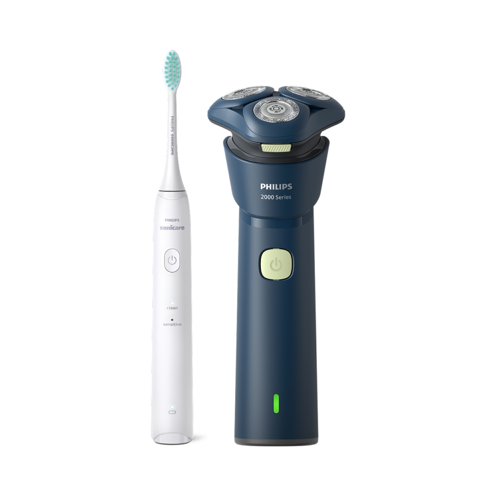 PHILIPS 飛利浦 官方直營S2881電動刮鬍刀+HX2421/02音波牙刷(超值組合)父親節 送禮 推薦