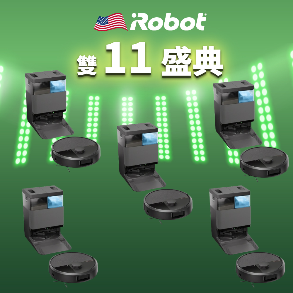 iRobot 【美國機器人】Roomba Plus 505 Combo 熱旋風沿邊避障全能掃拖機器人-5台超值組