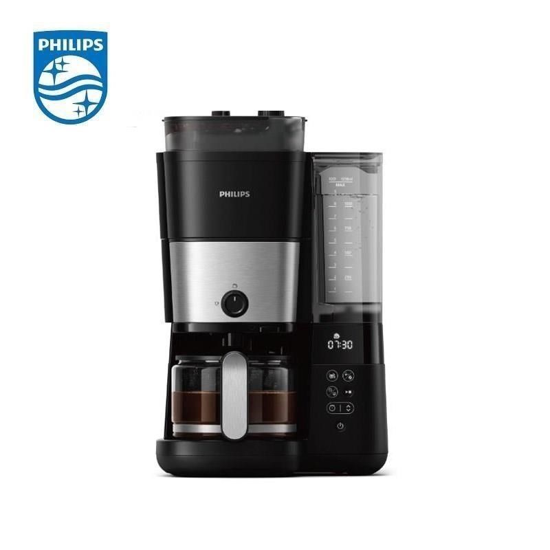 【飛利浦 PHILIPS】1+1雙研磨美式咖啡機(HD7900/50)+冷熱兩用奶泡器(CA6500)