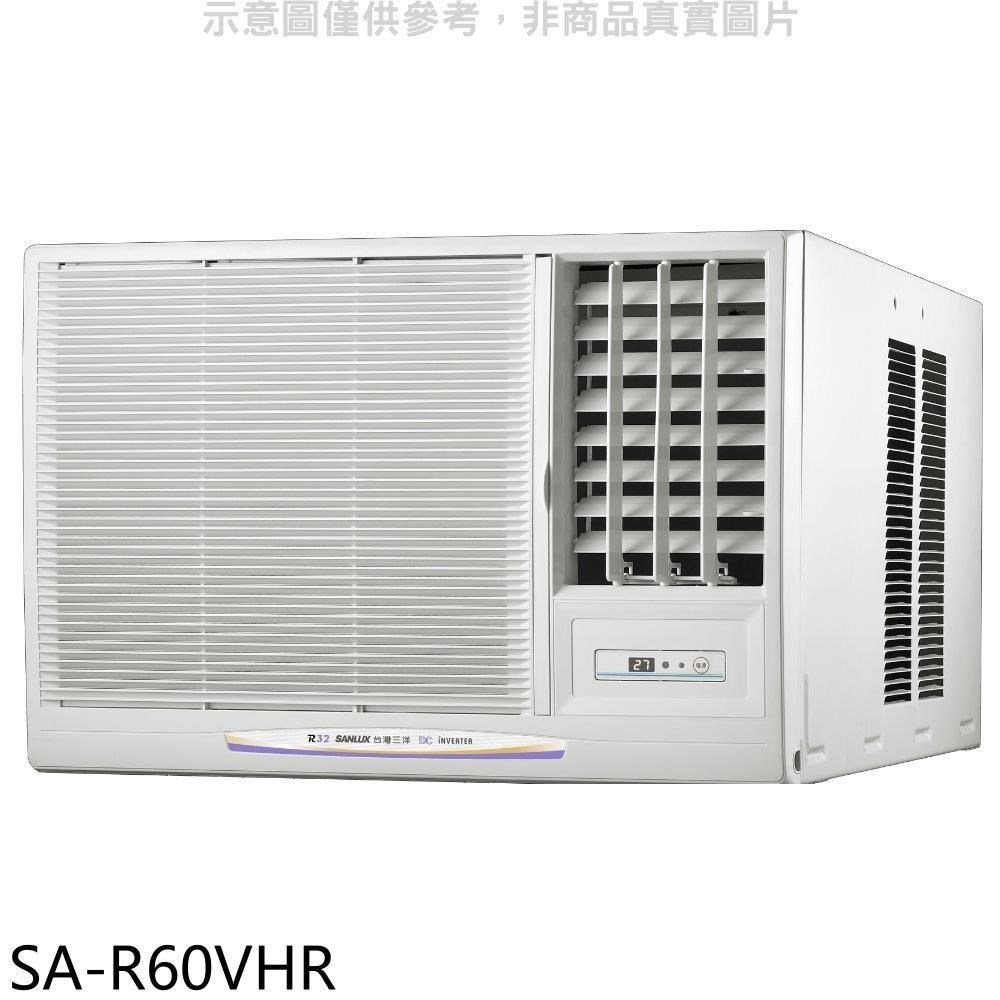 SANLUX台灣三洋【SA-R60VHR】R32變頻冷暖右吹窗型冷氣(含標準安裝)