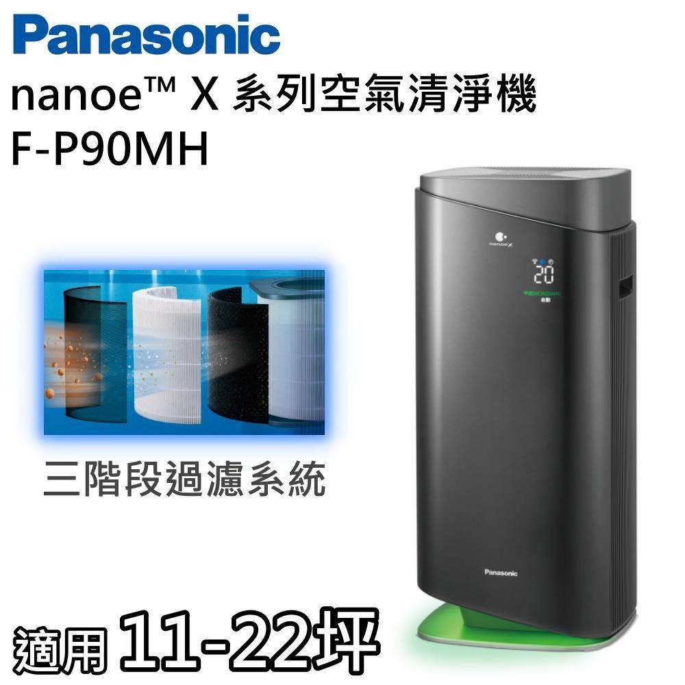 Panasonic 國際牌 nanoe X系列 空氣清淨機 一級能效 F-P90MH