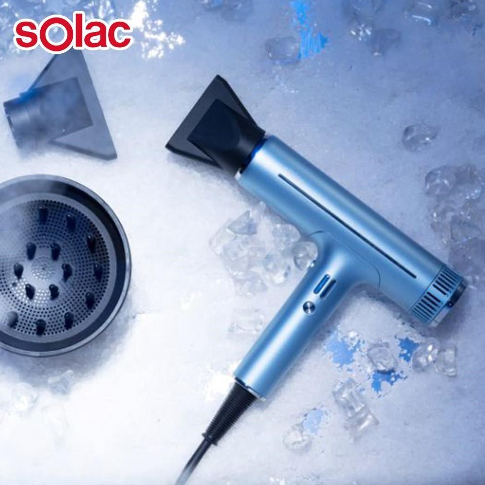 SOLAC 專業負離子吹風機 / SD1000B / 冰鋒藍