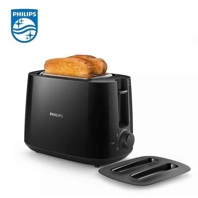 【飛利浦 PHILIPS】電子式智慧型厚片烤麵包機-黑 (HD2582/92)