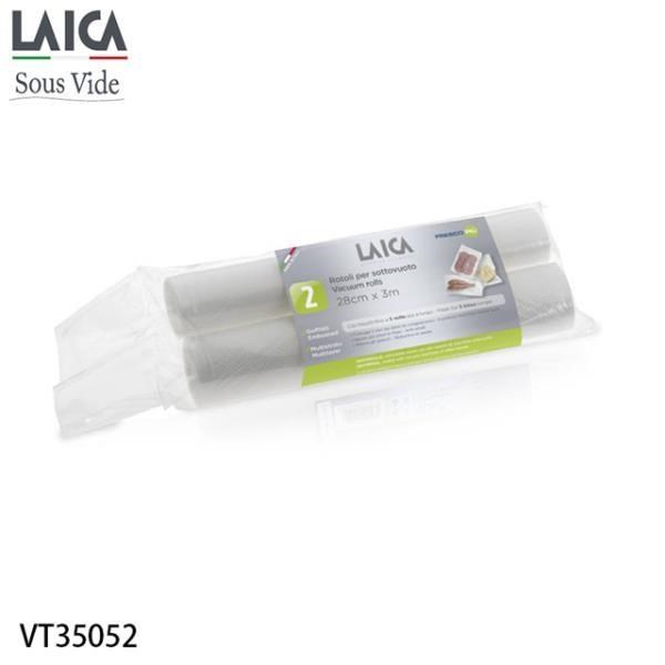 【LAICA 萊卡】網紋式真空包裝捲 捲式28cm x3m(2入) VT35052