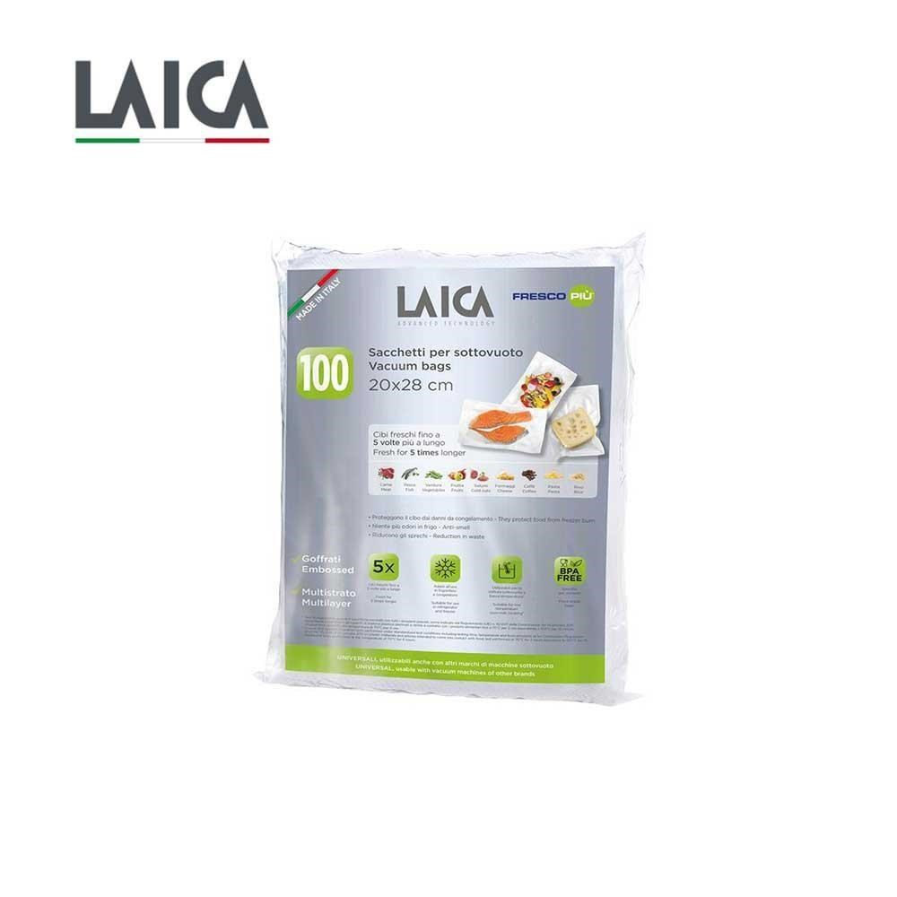 【LAICA 萊卡】網紋式真空包裝袋 袋式20x28cm(100入) VT35012