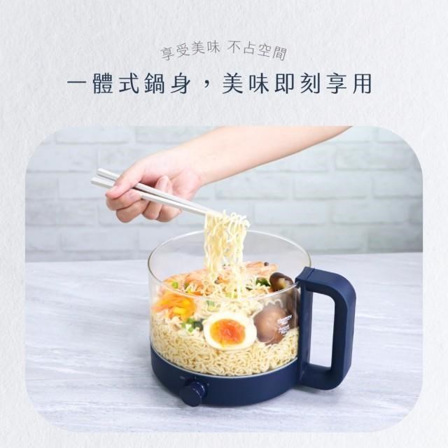 【KINYO】1.2L多功能玻璃美食鍋 FP-0877