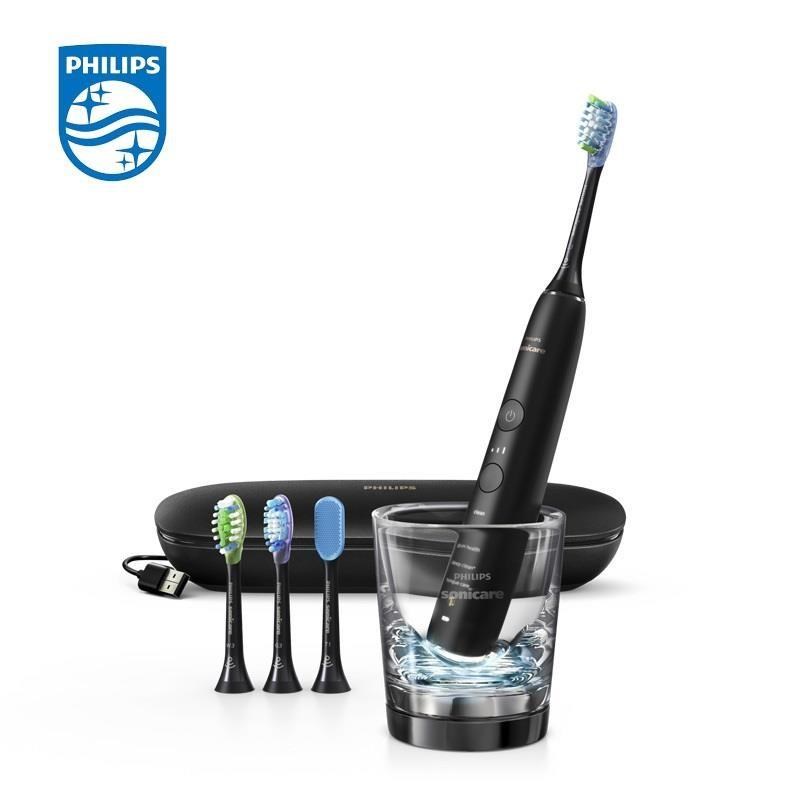 【飛利浦 PHILIPS】Sonicare 鑽石靚白智慧音波震動牙刷(HX9924/12) 黑