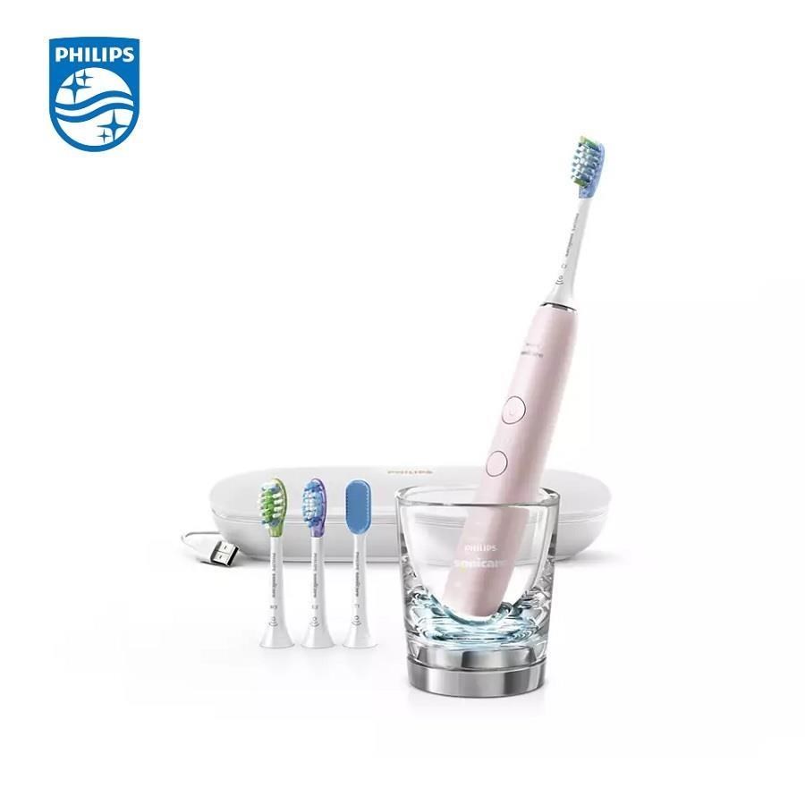 【飛利浦 PHILIPS】Sonicare 鑽石靚白智慧音波震動牙刷(HX9924/22) 粉