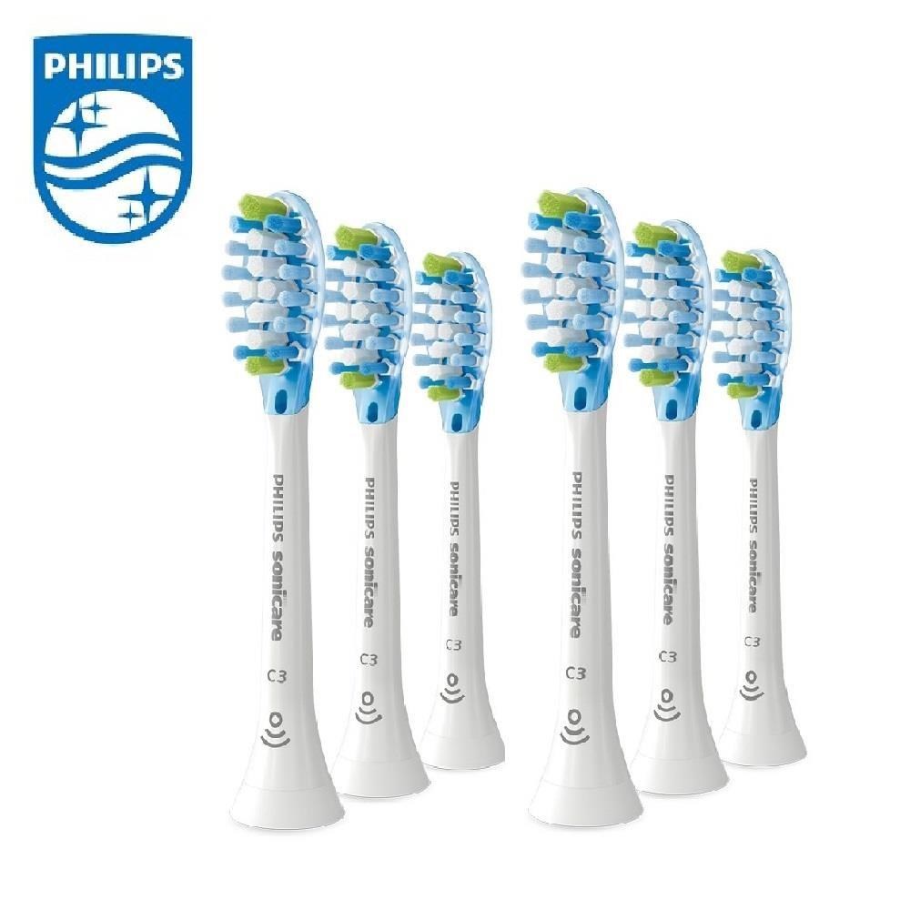 【飛利浦 PHILIPS】智慧超效清潔刷頭6入-白 (HX9043/67)