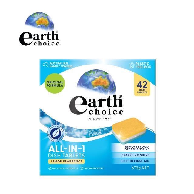 【Earth Choice】澳洲植萃洗碗機專用洗碗錠 42顆/盒裝