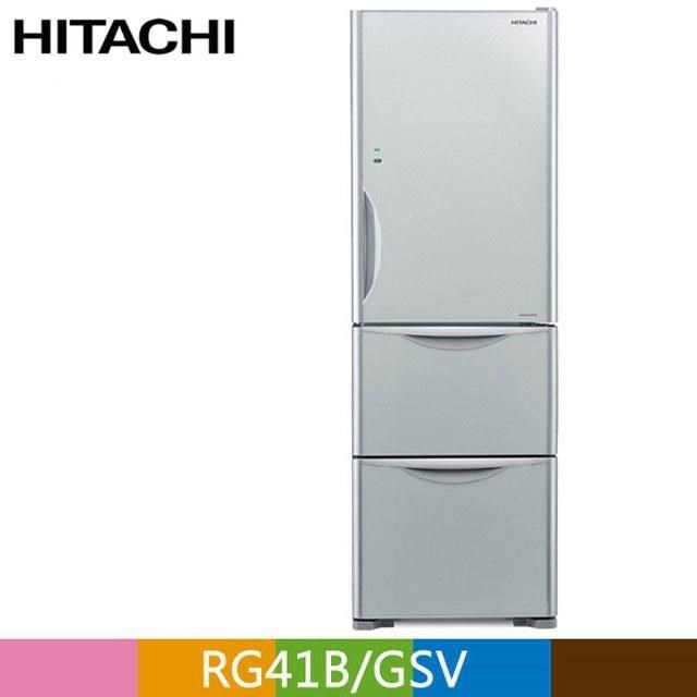 HITACHI 日立 394公升變頻三門冰箱RG41B 琉璃灰(GSV)