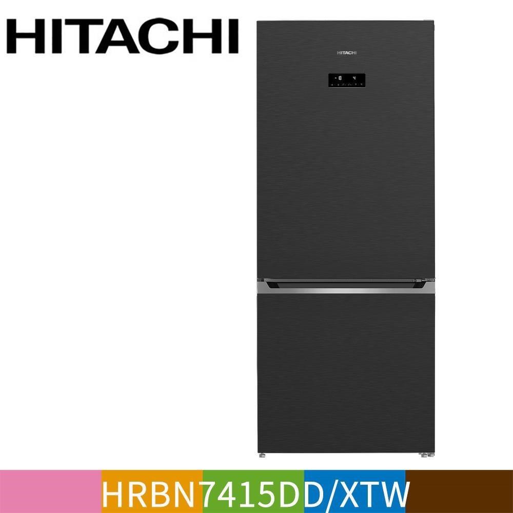 HITACHI 日立 396公升變頻上冷藏下冷凍兩門冰箱HRBN7415DD鈦墨灰XTW