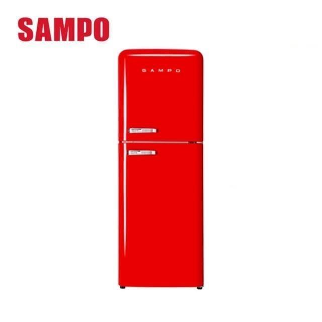聲寶 SAMPO 210L SR-C21D(R) 歐風美型雙門冰箱
