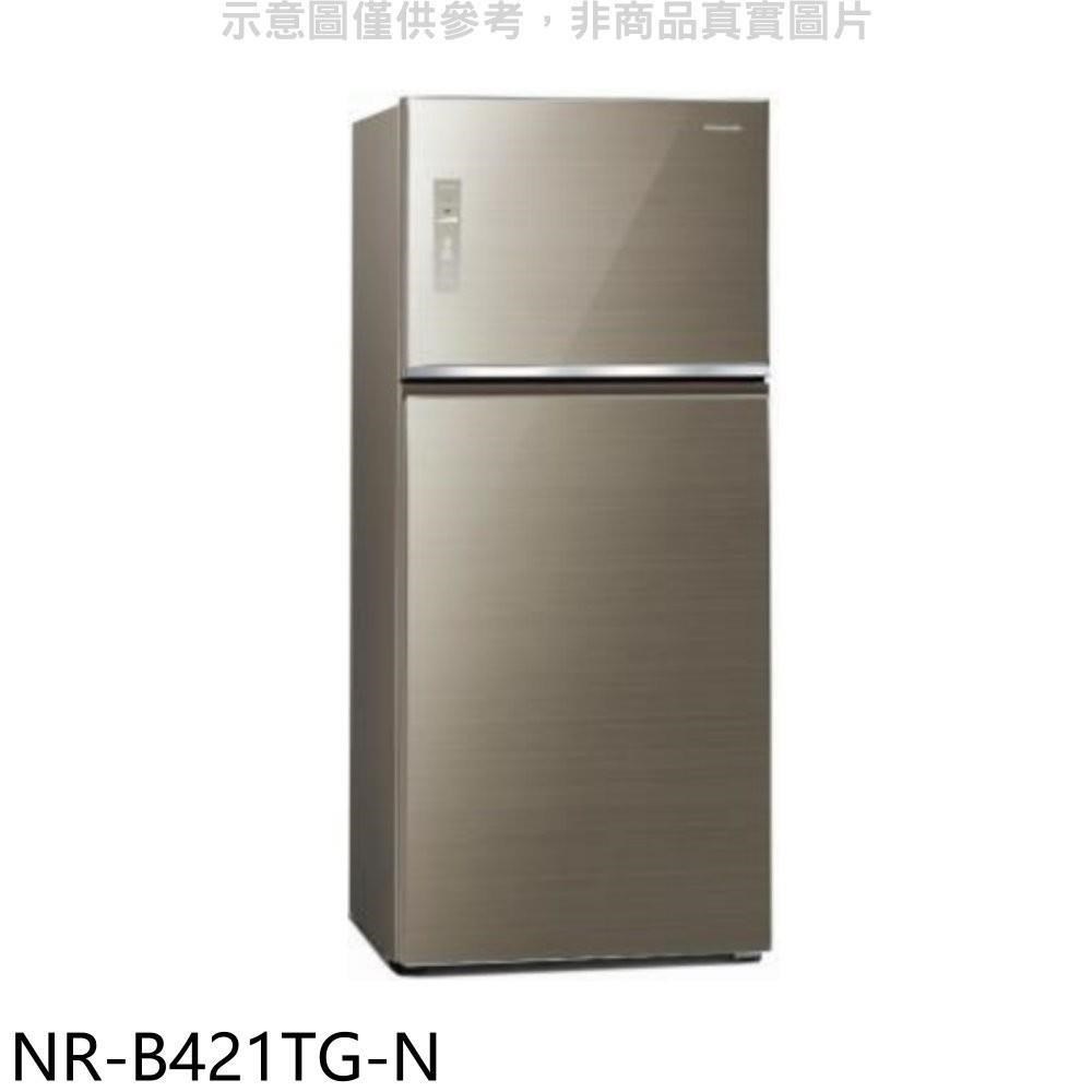 Panasonic國際牌【NR-B421TG-N】422公升雙門變頻冰箱翡翠金
