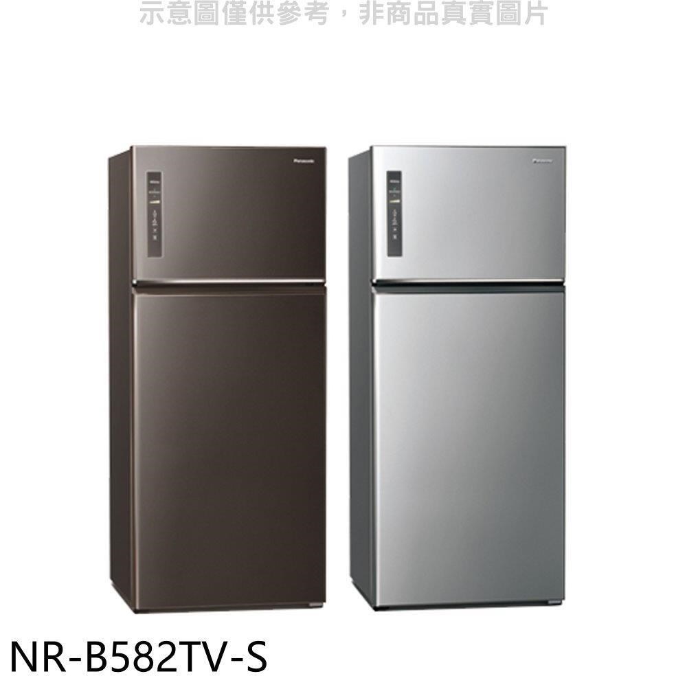 Panasonic國際牌【NR-B582TV-S】580公升雙門變頻冰箱晶漾銀