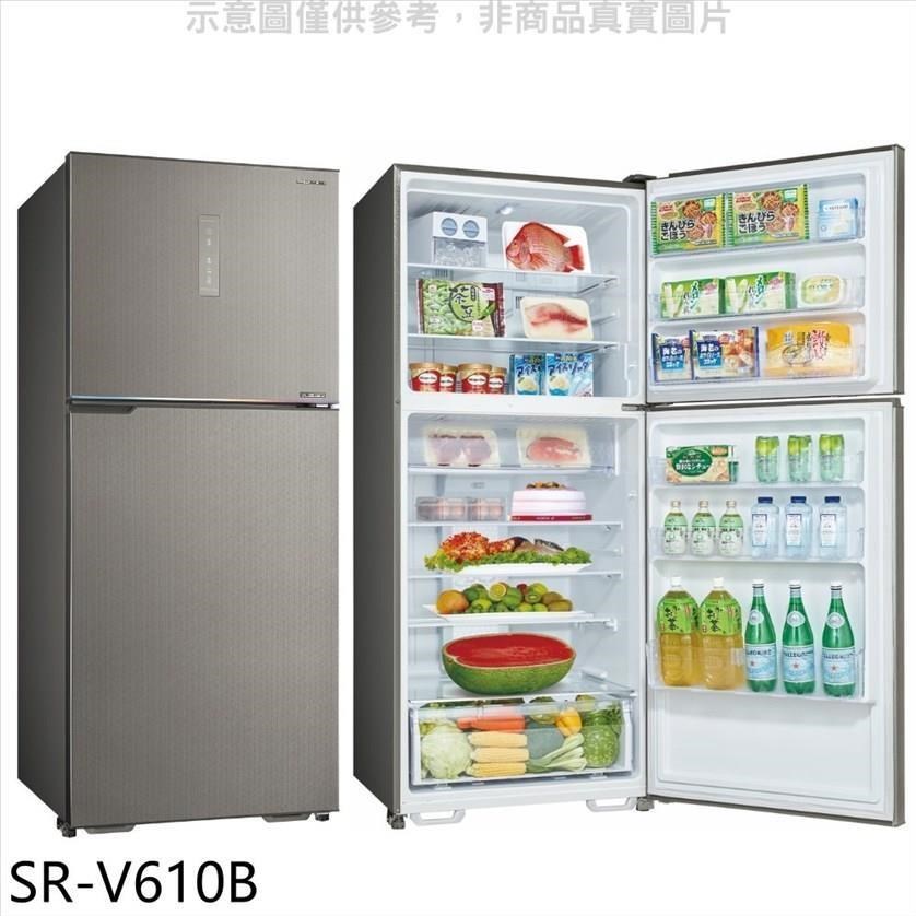 SANLUX台灣三洋【SR-V610B】606公升雙門變頻冰箱(含標準安裝)