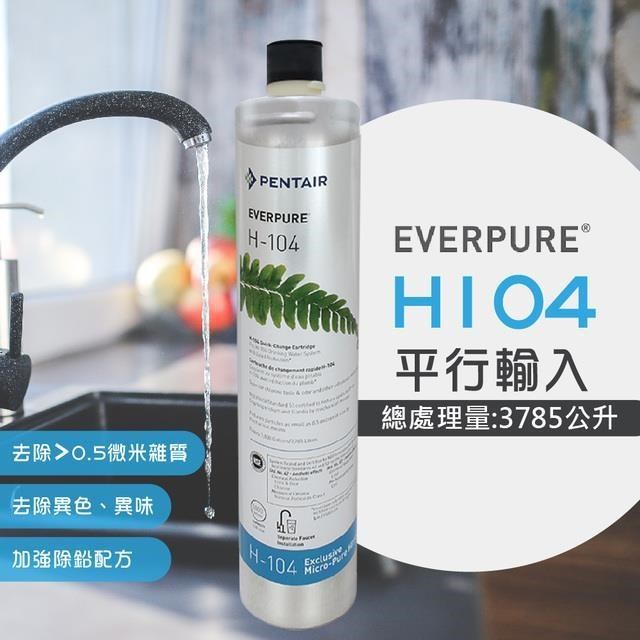 【EVERPURE】H104強效抑垢家用型淨水器濾心/H-104(★美國原廠平行輸入全新品)