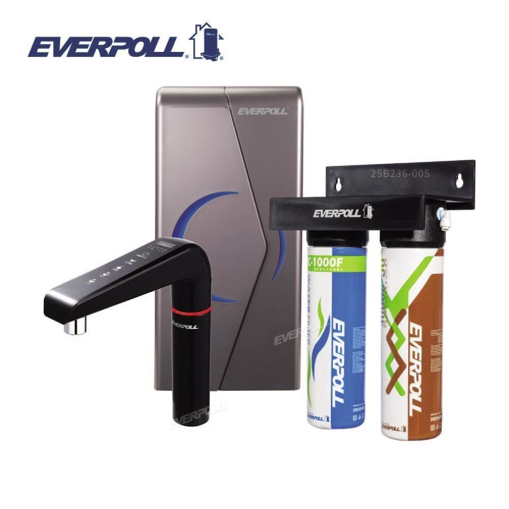 EVERPOLL 愛科濾淨 【EVERPOLL】 廚下型雙溫UV觸控飲水機 EVB-298-E 搭配DCP-3000HA經典複合淨水器