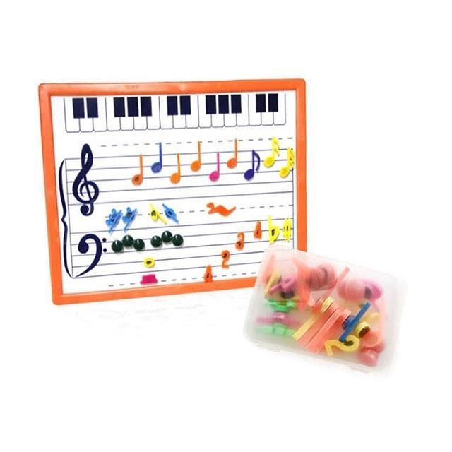 音符磁鐵板組 含音符荳荳 五線譜板 五線譜白板 音樂教具 音樂入門 鋼琴磁鐵板