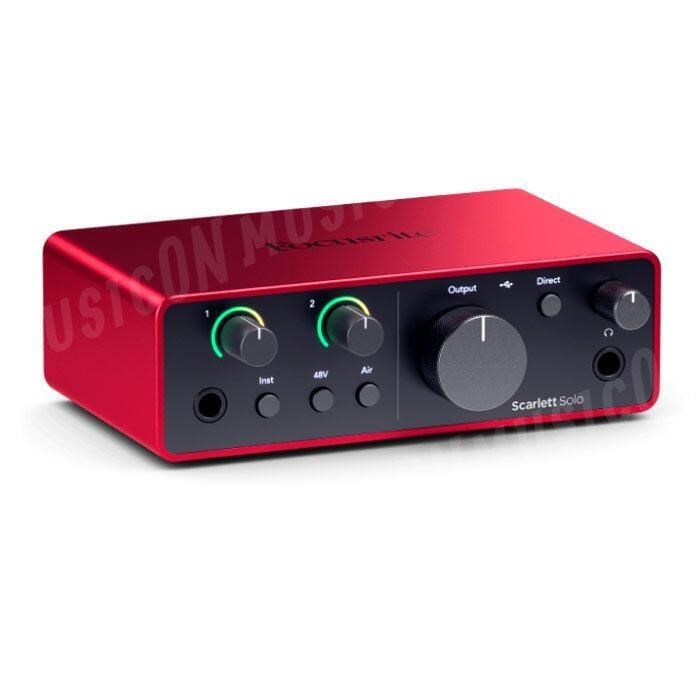 Focusrite Scarlett Solo 4th USB-C 錄音介面 四代 二年保固