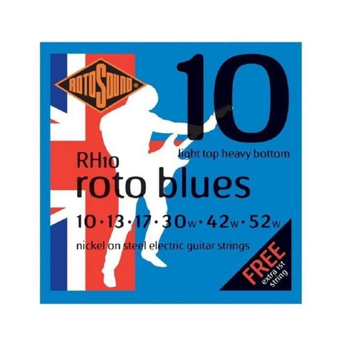 Rotosound 電吉他弦 10-52 鎳鋼 英國製 三套組 RH10