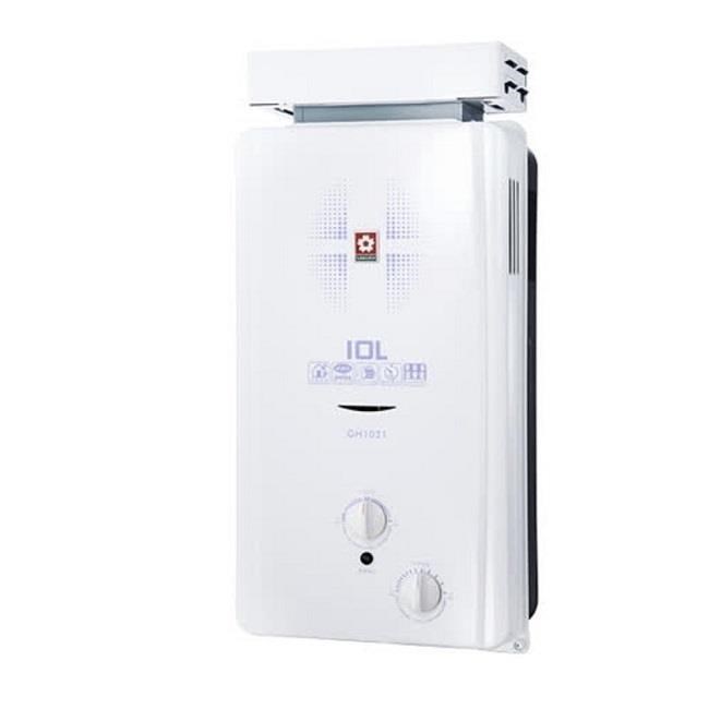 SAKURA 櫻花 【南紡購物中心】 【GH-1021L】10公升抗風型ABS防空燒熱水器_桶裝瓦斯