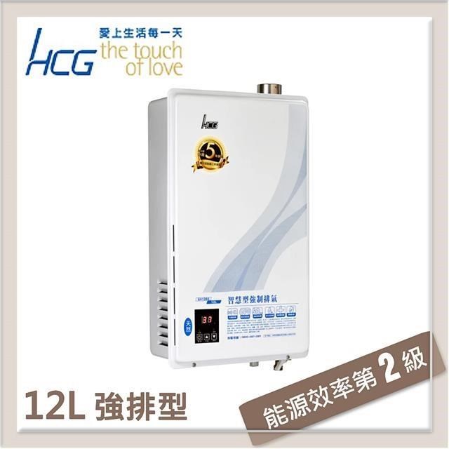 和成HCG 12L 數位恆溫強制排氣型熱水器 GH1266(LPG/FE式)