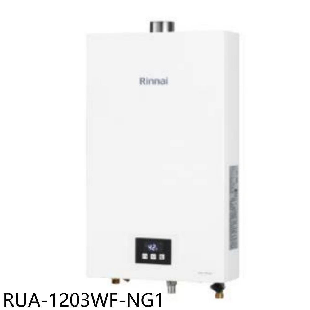 林內【RUA-1203WF-NG1】12公升智慧溫控強制排氣熱水器