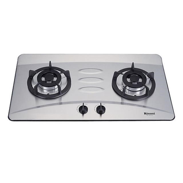 林內【RB-H201S LPG】檯面式防漏雙口爐二口爐瓦斯爐(不鏽鋼) 桶裝瓦斯(含全臺安裝)