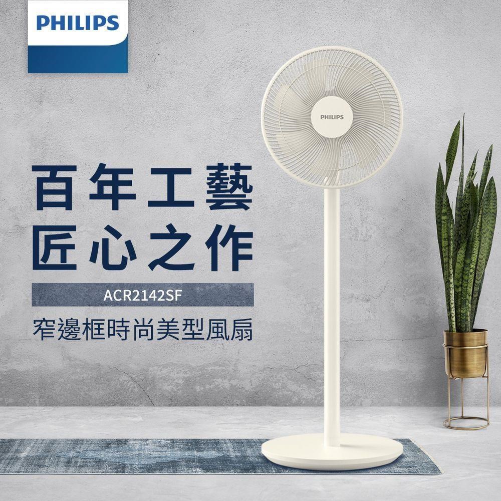 【Philips 飛利浦】12吋7片扇葉窄邊框時尚美型風扇 (ACR2142SF)